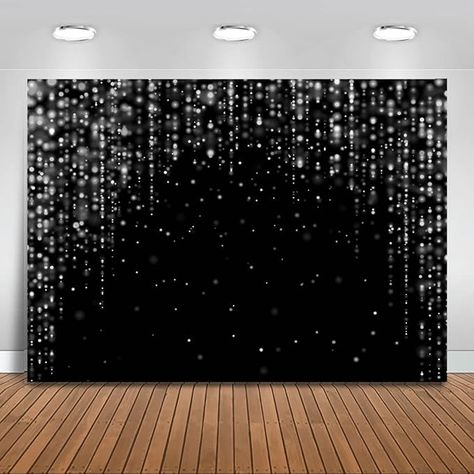 Amazon.com : Mocsicka Black and Silver Birthday Backdrop Silver Glitter Bokeh Spot Wedding Decorations Photography Background Adult's Birthday Party Banner Photo Booth Props (6x4ft) : Electronics Black And Silver Photo Backdrop, Black And Silver Birthday, Banner Photo, Silver Birthday, Silver Theme, Adult Birthday Party, Birthday Party Banner, Photo Booth Backdrop, Booth Props