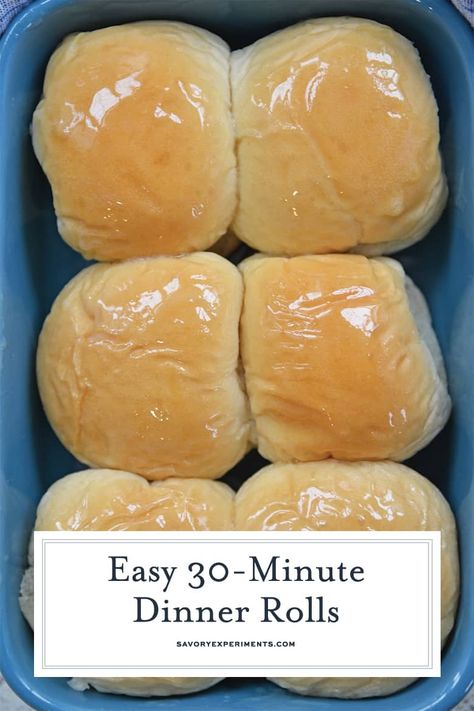 Soft, easy dinner rolls are easier to make than you think! Check out my speedy yeast rolls that you can make ahead and freeze. #dinnerrolls #yeastrolls #homemadebread www.savoryexperiments.com Easy Quick Dinner Rolls, Super Easy Bread Recipe, Super Easy Bread, Compound Butter Recipes, Butter Bread Recipe, Easy Dinner Rolls, Quick Dinner Rolls, Bread No Knead, Homemade Yeast Rolls