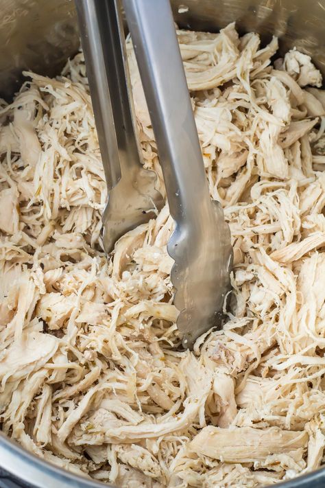 Instant Pot Shredded Chicken (Easy, Juicy, Meal Prep) Instant Pot Chicken Shredded, Diy Shredded Chicken, Insta Pot Shredded Chicken Breast Recipe, Rotisserie Chicken In Instant Pot, Cooking Frozen Chicken In Instant Pot, Instant Pot Shredded Chicken Sandwiches, Shredded Chicken Meal Prep Ideas, Stovetop Shredded Chicken, Instant Pot Chicken Recipes Frozen