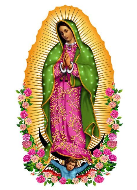 Collection Of Imagenes De La Virgen De Guadalupe Con Virgin Mary Picture, Mary Jesus Mother, Virgin Mary Tattoo, Lady Guadalupe, Virgin Mary Art, Mexican Culture Art, Catholic Pictures, Images Of Mary, Virgin Of Guadalupe