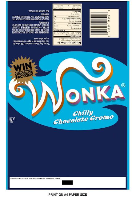 Willy Wonka Chocolate Bar, Wonka Chocolate Bar, Chocolate Template, Wonka Bar, Charlie Chocolate Factory, Wonka Chocolate, Chocolate Creme, Barney & Friends, Instruções Origami