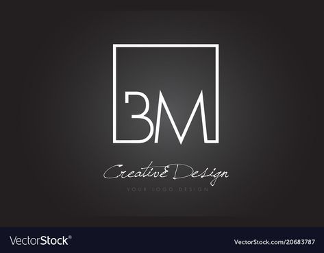 Bm Logo Design Letter, Bm Logo Design, Zm Logo, Bm Logo, Mb Logo, P Logo Design, Framed Letters, Design Studio Logo, Decor Logo