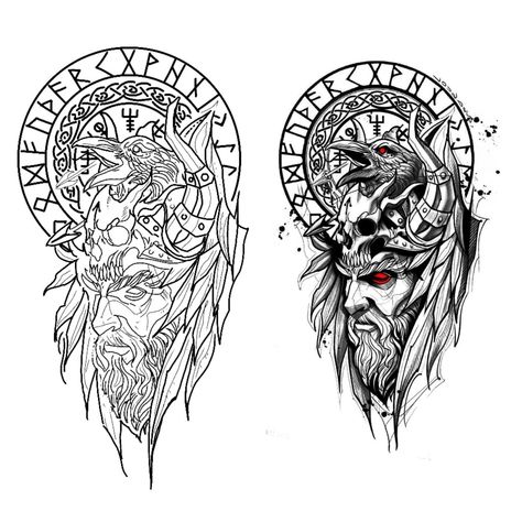 Warrior Tattoo Stencil, Traditional Viking Tattoos, Tattoo Cover Ups, Viking Warrior Tattoos, Valkyrie Tattoo, 50 Tattoo, Viking Tattoo Sleeve, Vikings Tattoo, Tattoo Themes