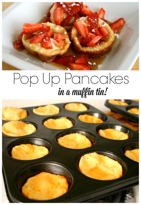 Pancakes In Muffin Tin, Pastries Chocolate, German Pancakes Recipe, Eggs Healthy, Plating Food, Presentation Food, Pancakes For Dinner, Cooking Eggs, Breakfast Muffin