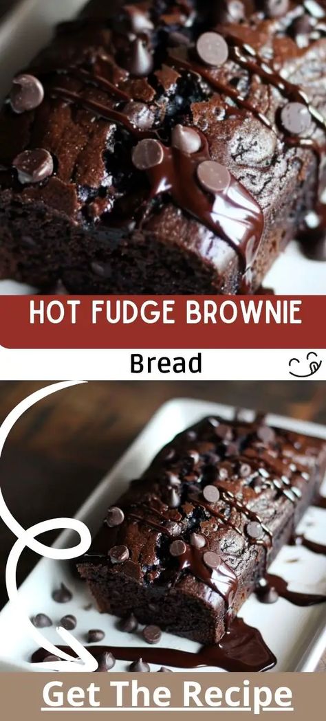 Brownie Bread Recipe, Brownie Bread, Fudge Topping, Hot Fudge Topping, Hot Fudge Sauce, Fudgy Brownie, Fudge Brownie, Fudge Sauce, Hot Fudge