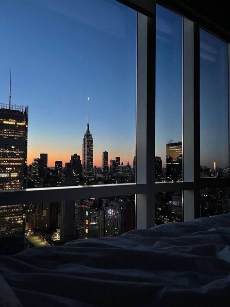 City At Night, At Night, The City, New York, Building, Bedroom, Instagram