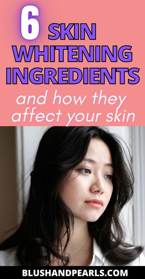 6 Skin Whitening Ingredients & How They Affect Your Skin. Find out how to safely whiten and brighten your skin with these skincare ingredients. | how to lighten skin shade | how to fade dark spots | how to get paler skin | how to use kojic acid | lighter skin tone remedies | How To Make Your Skin Lighter Naturally, Pale Skin Tips How To Get, Tips For Lighter Skin, How To Whiten Face, How To Make My Skin Lighter, How To Get Light Skin, Natural Skin Whitener, How To Lighten Skin Naturally Fast, Lighter Skin Remedies