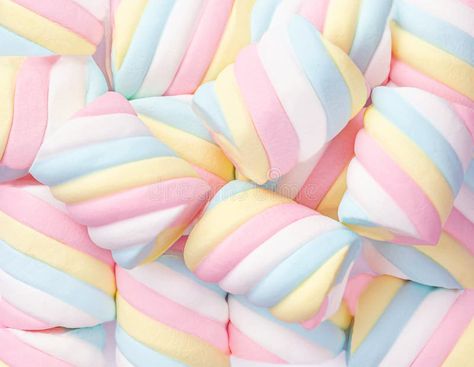 Marshmallow Pattern Background.  Pastel colored  Marshmallows sweet dessert food close-up royalty free stock image Marshmallow Color Palette, Candy Warrior, Pastel Marshmallows, Marshmallow Aesthetic, Colorful Marshmallows, Colored Marshmallows, Marshmallow Cute, Marshmallow Food, Texture Packaging