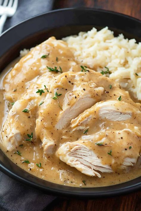 Crockpot Chicken Over Mashed Potatoes, Crockpot Chicken Breast And Potatoes, Boneless Skinless Chicken Breast Slow Cooker Recipes, Crockpot Skinless Boneless Chicken Breast Recipes, Frozen Chicken Breast Crockpot, Chicken Gravy Over Mashed Potatoes, Chicken Recipea, Frozen Chicken Breast Recipes, Slow Cooker Chicken Breast Recipes