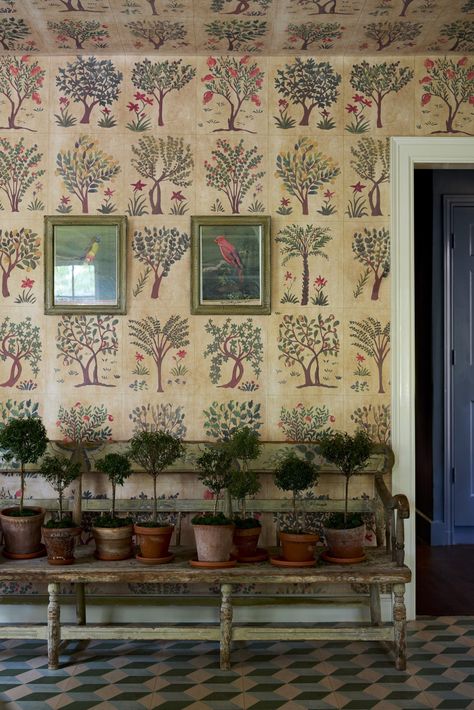 Cathy Kincaid, Kips Bay Showhouse, Bunny Mellon, Hand Printed Linen, Persian Garden, Monday Inspiration, Serene Bedroom, Romantic Colors, Luxe Interiors