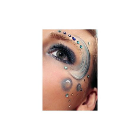 The Four Elements ❤ liked on Polyvore featuring pictures Alien Face Paint, Rhinestones Makeup, Groove Cruise, Jewel Makeup, Water Makeup, Alien Makeup, Space Makeup, Teen Halloween, Water Fairy