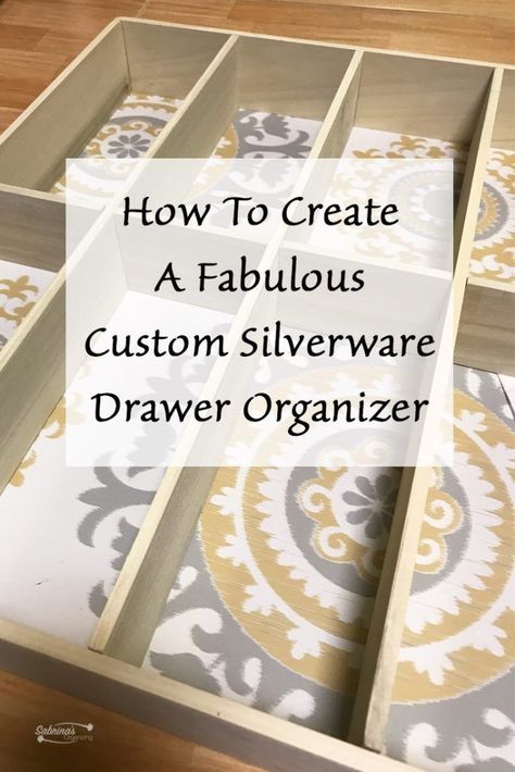 Silverware Drawer Organization, Drawer Diy, Diy Drawer Dividers, Flatware Drawer, Diy Drawer Organizer, Silverware Drawer Organizer, Diy Organizers, Kitchen Organization Tips, Silverware Drawer