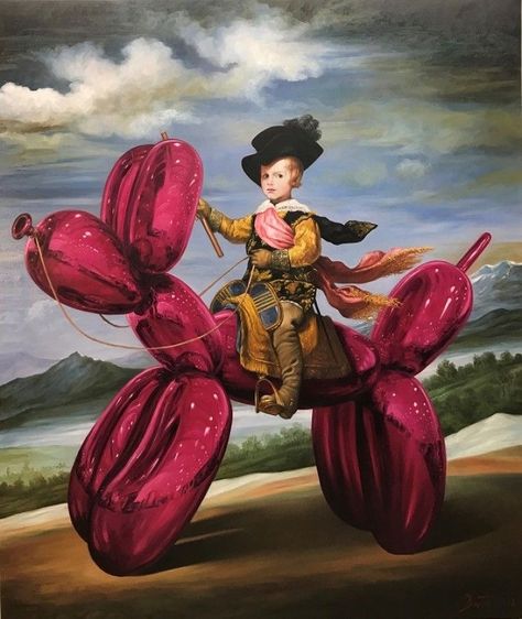 Thierry Bruet | A Dada! (To Dada!) Jeff Koons Art, Surealism Art, Rennaissance Art, Art Parody, Art Et Illustration, Surreal Art, Collage Art, Art Digital, New Art