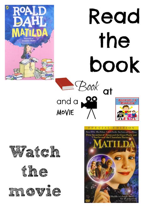 Matilda Movie Night, Matilda Teacher, Matilda Book, 90s Kids Movies, Book Vs Movie, Matilda Movie, 4th Grade Activities, Books Vs Movies, Book Club Activities