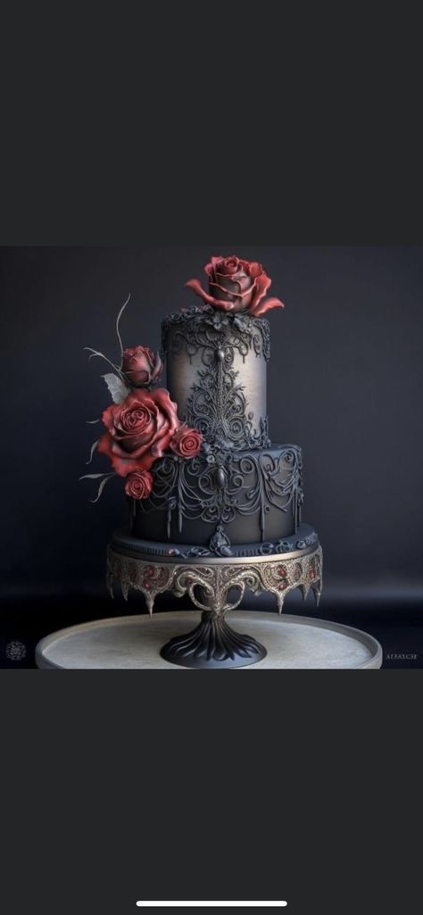 Goth Graduation, Raven Wedding, Romantic Things, The Raven, Graduation Party, Wedding Cake, Wedding Cakes, Party Ideas, Cake