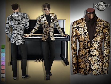 Versace Clothes, Arthdal Chronicles, Prom Tux, Male Sims, Male Suit, Ts4 Poses, Sims 4 Male Clothes, Arabic Clothing, Clothes Cc