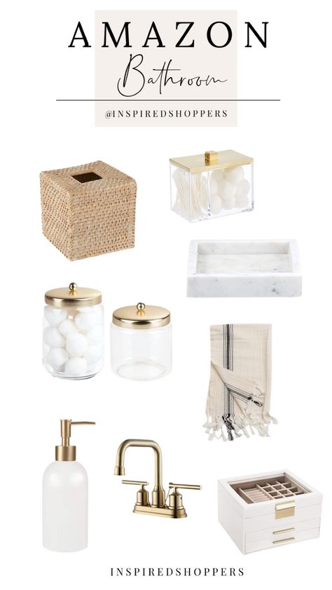 Bathroom Styling Ideas, Amazon Bathroom Decor, Guest Bathroom Essentials, Oasis Decor, Coastal Bathroom Decor, Amazon Bathroom, Neutral Bathroom Decor, Bathroom Counter Decor, Water Decor