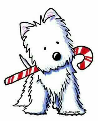 Picture Ideas With Dogs, Christmas Picture Ideas With Dogs, Westie Art, Christmas Picture Ideas, Dogs Outside, Xmas Drawing, Funny Christmas Pictures, Watercolour Christmas, Dog Drawings