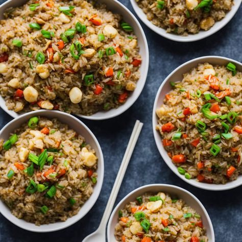 Water Chestnut Fried Rice Recipe Water Chestnuts Recipes, Water Chestnut Recipes, Veggies And Rice, Mason Jar Lunch, Pork Spices, Chestnut Recipes, Spiced Vegetables, 30 Min Meals, Water Chestnut