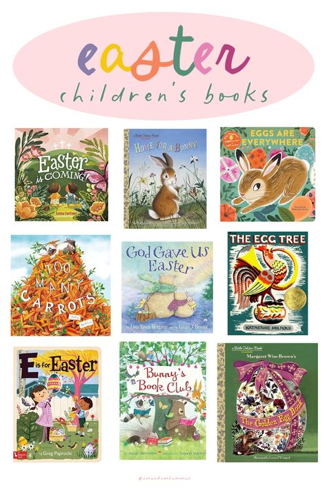 Sharing some Easter children's books favorites! #easter #childrensbooks #books Easter Bookshelf, Easter Books, Easter Story, Usborne Books, Easter Season, Easter Basket Stuffer, Holiday Baby, Holiday Books, Easter Kids