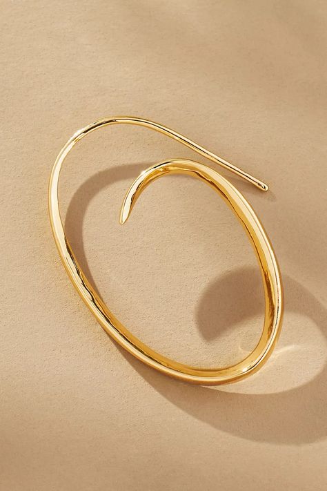 Oval Spiral Hoop Earrings | Anthropologie Anthropologie, Hoop Earrings