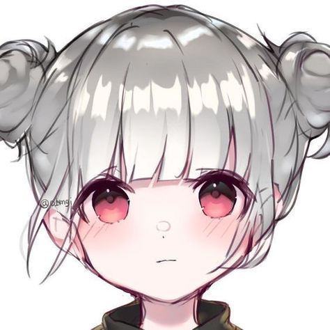 Hair In Bun, Hairstyles Buns, Anime Hairstyles, Pelo Anime, Chibi Drawings, Anime Hair, Hair Bun, Anime Drawings Tutorials, Anime Angel