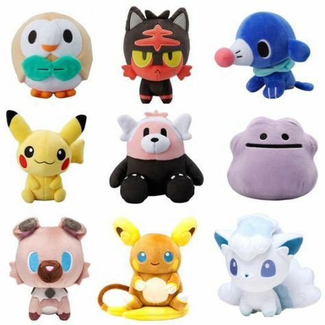 Pokemon Stuffed Animals, Pokemon Plushies, Pokemon Room, Make Lunch, Pokemon W, Pokemon Dolls, Doll Museum, Pokemon Toy, Pokemon Plush