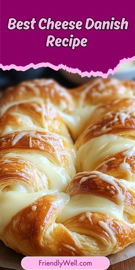 Whip up this Easy Cheese Danish Recipe for a delightful breakfast or brunch! 🥐✨ Light, flaky pastry paired with a creamy cheese filling makes this recipe a family favorite. Perfect with coffee or tea! ☕🍽️ #EasyBreakfastIdeas #CheeseDanishRecipe #BrunchGoals #SimpleRecipes Diy Cheese Danish, Cream Cheese Breakfast Danish, Raspberry Cheese Danish Recipe, Cheese Danish Filling Recipe, Strawberry Cheese Danish Recipe, Crescent Roll Cheese Danish, Cheese Pastry Recipe, Devonshire Splits Recipe, Cheese Danish Filling