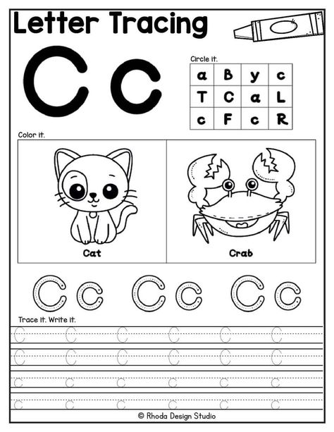 Letter C Coloring Pages Letter C Kindergarten Activities, Letter C Worksheets For Kindergarten, Letter C Worksheets For Preschool, Letter C Activities For Preschool, Letter C Worksheet, C Coloring Pages, Letter C Coloring Pages, Letter C Activities, Letter C Worksheets