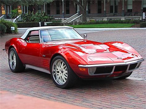 1970 C3 Corvette 😎  The American Dream. 1970 Corvette, Corvette Summer, Corvette Custom, Old Corvette, C3 Corvette, Corvette C3, Red Corvette, Classic Corvette, Corvette Convertible