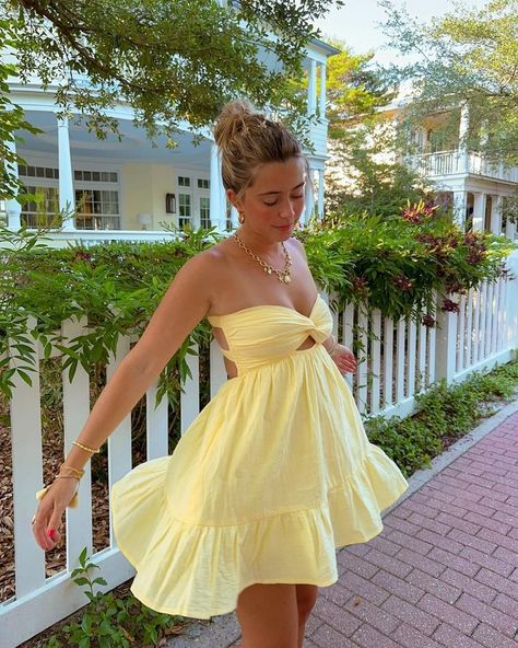 All Posts • Instagram Mccall Mitchell, Elegant Homecoming Dresses, Shade Of Yellow, Outfit Inspo Summer, Short Homecoming Dress, Drop Dead, Cute Summer Dresses, Vacation Dresses, Summer Breeze