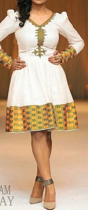 Short Habesha Dress, Habesha Kemis Modern Short, Fitted Habesha Kemis For Eid, Ethiopian Dress Short, Habesha Dress 2022, Zuria Habesha Dress 2022, Eritrean Dress, Ethiopian Wedding, Ethiopian Clothing