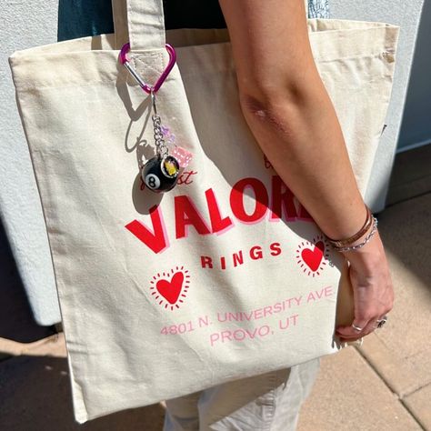 Keychains & tote bags are LIVE on shopvalore.com ❤️‍🔥 Every keychain order gets a FREE tote bag with their order! Tote Bag With Pins, Bag With Pins, Tote Bag Keychain, Bag Keychain, Free Tote, Bag Charms, Canvas Tote, Keychains, Tote Bags