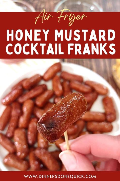 Cocktail Franks, Cocktail Weiners, Franks Recipes, Cocktail Weenies, Family Breakfast Recipes, Party Snacks Easy, Cocktail Sausages, Air Fryer Oven Recipes, Crowd Pleasing Appetizers