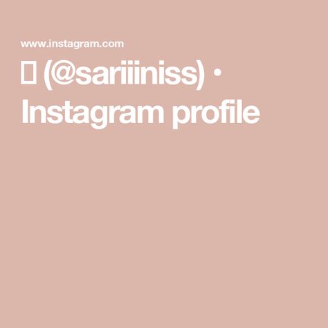 ✮ (@sariiiniss) • Instagram profile Instagram Login Page, Instagram Link Page, Strict Parents, My Darling, Instagram Profile, Universe, Love You, On Instagram, Instagram