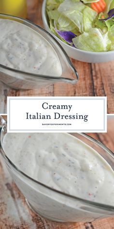 Easy Homemade Italian Dressing, Creamy Italian Dressing, Italian Dressing Recipes, Homemade Italian Dressing, Zesty Italian Dressing, Salad Dressing Recipes Homemade, Dressing Recipes, Homemade Dressing, Homemade Salad Dressing