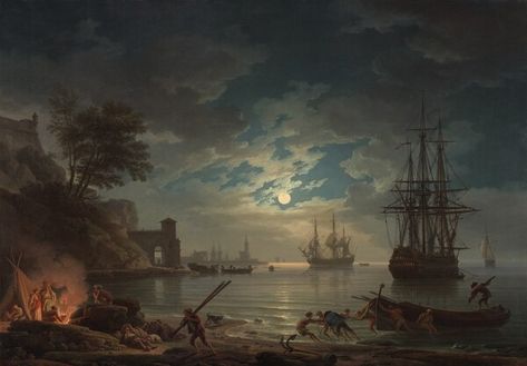 Moonlight Claude Joseph Vernet, Richard Wilson, Moonlight Painting, Custom Murals, National Gallery Of Art, National Gallery, Blog Instagram, Painting Reproductions, Big Shot