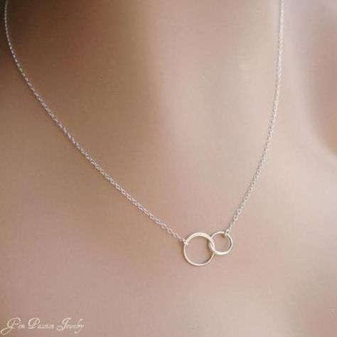 Ring On Necklace Chain, Necklace Sister, Couples Necklace, Rings Dainty, Sister Necklace, Couple Necklaces, Infinity Necklace, Black Jewelry, Abayas Fashion