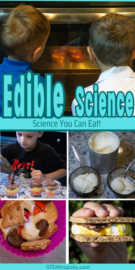 Edible science experiments are a sweet blend of learning and indulgence, perfect for curious young minds with a hearty appetite for knowledge.  Gather your ingredients, follow our easy steps, and watch as science comes to life in the most delicious ways. Ideal for family fun, classroom activities, or a unique party idea. Let's make learning fun and tasty! 🌈🔬 Edible Science Experiments For Kids, Edible Science Experiments, Edible Stem, Edible Science, Summer Science Activities, Chemistry Experiments For Kids, Chocolate Slime, Fun Experiments For Kids, Kitchen Science Experiments