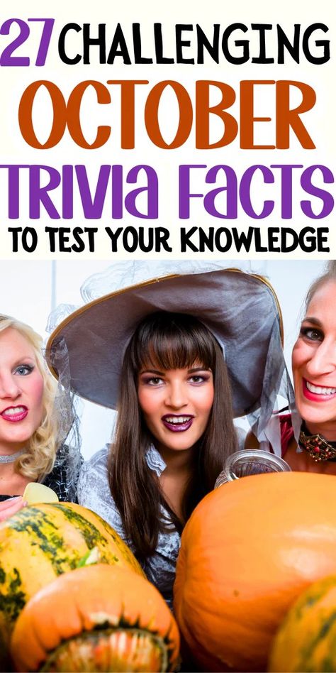 57+ October Trivia Questions And Answers For Kids, Seniors, Tweens & Adults – Sober Alley Random Facts Interesting, Fall Trivia, Thriller Album, Halloween Trivia, Pop Culture Trivia, The Eminem Show, Halloween Facts, Indigenous Peoples Day, Trivia Facts