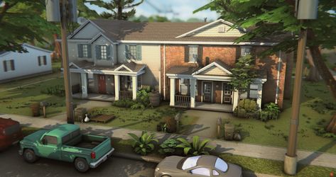 Foundry Cove Income Base Apartments | Patreon The Sims 4 Lots, Sims 4 House Plans, Sims 4 Game Mods, Sims 4 House Design, Sims Building, Sims House Plans, Sims Games, Sims House Design, Easy Canvas Art