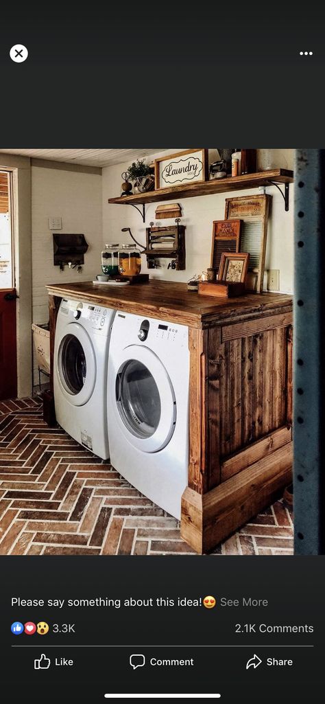 .laundry space.                       tma Western Laundry Room, Western House Ideas, Rustic Laundry, Western Bathroom, Laundry Makeover, Country Laundry Rooms, Laundry Room/mud Room, Rustic Laundry Rooms, Ranch House Decor