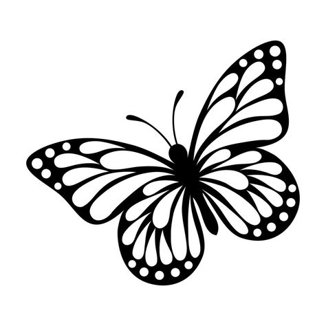 Easy Butterfly Drawing, Butterfly Line Art, Butterfly Stencil, Idee Cricut, Butterflies Svg, Butterfly Drawing, Dainty Tattoos, Silhouette Art, Cricut Projects Vinyl