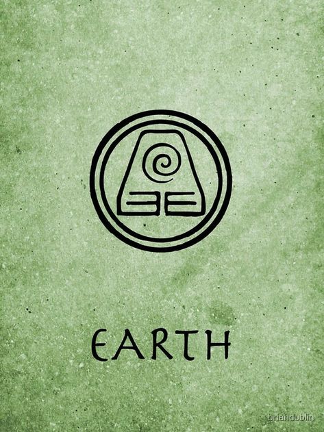 Earth Element Symbol, Mingyu Aesthetic, Ios Background, Avatar Last Airbender, Nerd Tattoos, Elemento Terra, Atla Tattoo, Earth Kingdom, Earth Symbols