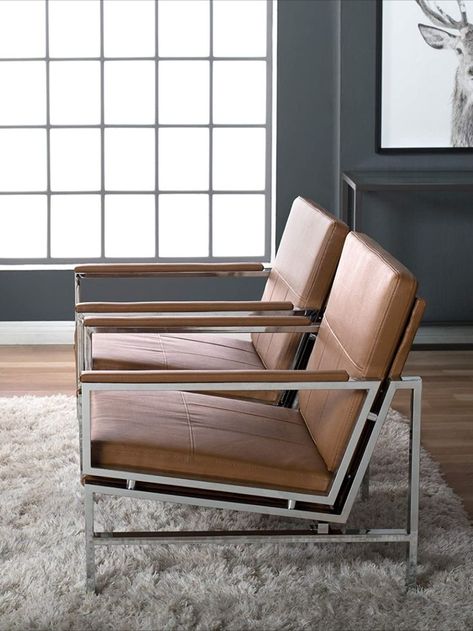 Sitting Areas, Office Shelving, Office Color, Contemporary Accent Chair, Studio Chairs, Contemporary Armchair, Mid Century Modern Living Room, Guest Chair, Leather Lounge Chair