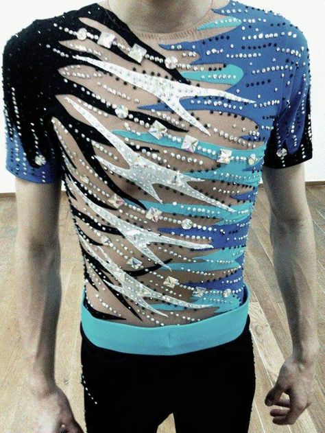 Male Male Acrobat Costume, Mens Dance Costumes, Boys Leotard, Salsa Costume, Dance Recital Costumes, Mens Dance, Figure Skating Competition Dresses, Gymnastics Costumes, Figure Skating Outfits