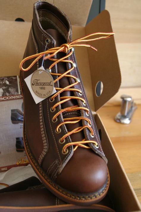 Thorogood 1892 Wisconsin Collection Portage CXL Roofer Boots Review - $305 - BestLeather.org Monkey Boots, Logger Boots, Best Hiking Shoes, Ostrich Legs, Rugged Boots, Red Wing Boots, Mens Boots Fashion, Mens Leather Boots, Work Boots Men