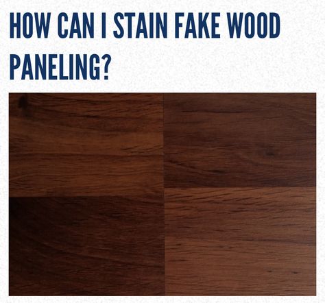 How To Stain Wood Paneling Walls, Staining Fake Wood, Stain Wood Paneling Walls, Fake Wood Paneling Makeover, English Paneling, Paneling Walls, Wood Paneling Makeover, Paneling Makeover, Fake Wood