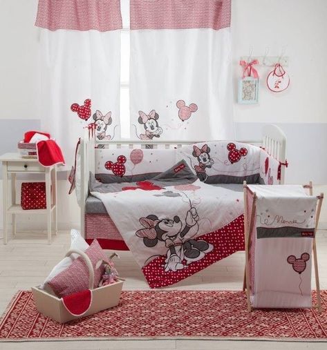 Minnie Mouse Crib Set, Minnie Mouse Nursery Decor, Disney Crib Bedding, Minnie Mouse Room Decor, Minnie Mouse Nursery, Boys Bedding Sets, Baby Crib Bedding Sets, Crib Bedding Girl