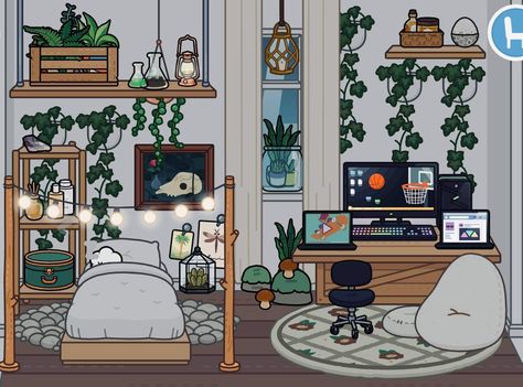 Toca Boca Astethic Room, Toca Boca Room Ideas In The New House, Room Ideas On Toca Boca, Cool Toca Boca Rooms, Toca Boca Apartment Makeover, Aesthetic Toca Boca Teenage Room, Toca Boca Game Room Ideas, Small Toca Boca Bedroom, Toca Boca Room Ideas 2 Person